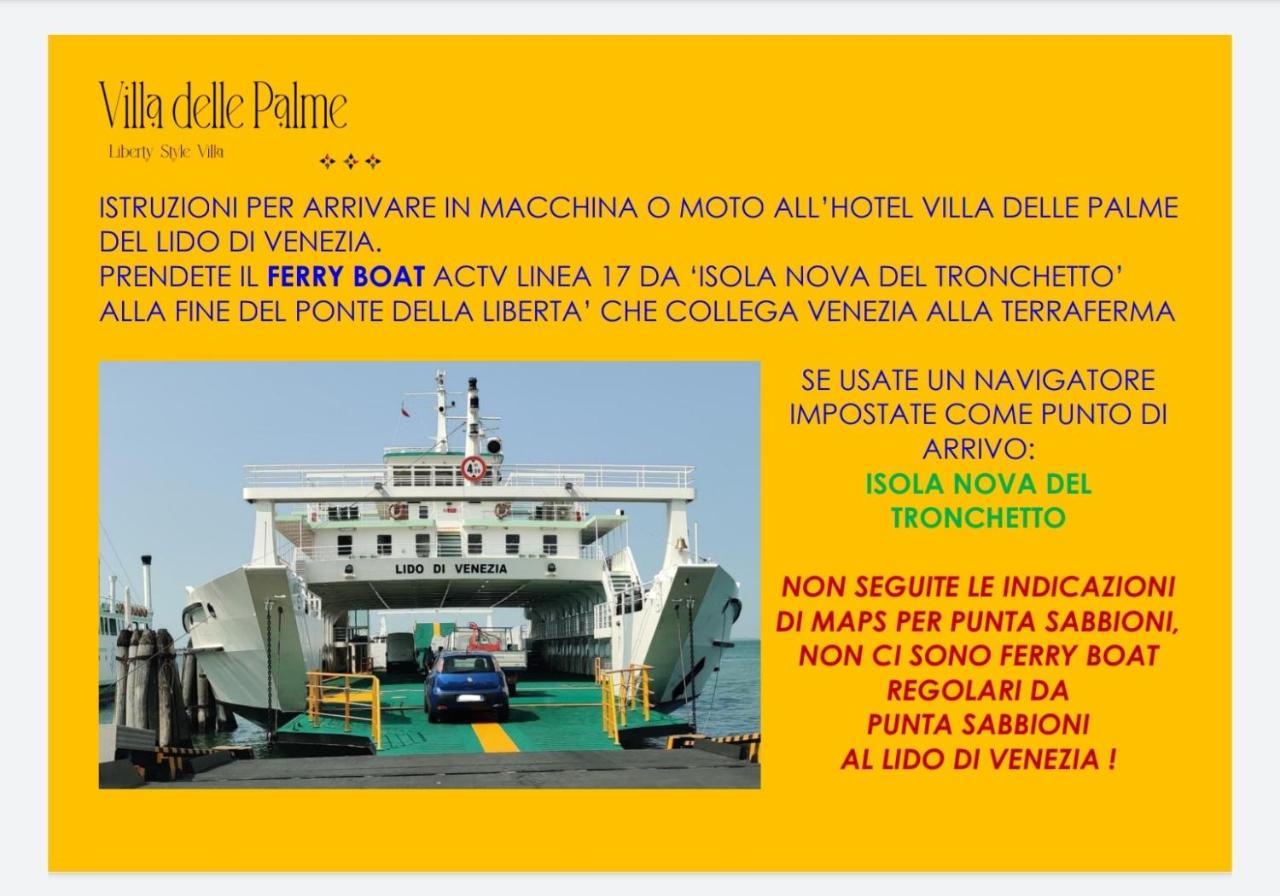 Hotel Villa Delle Palme Венеция-Лидо Экстерьер фото